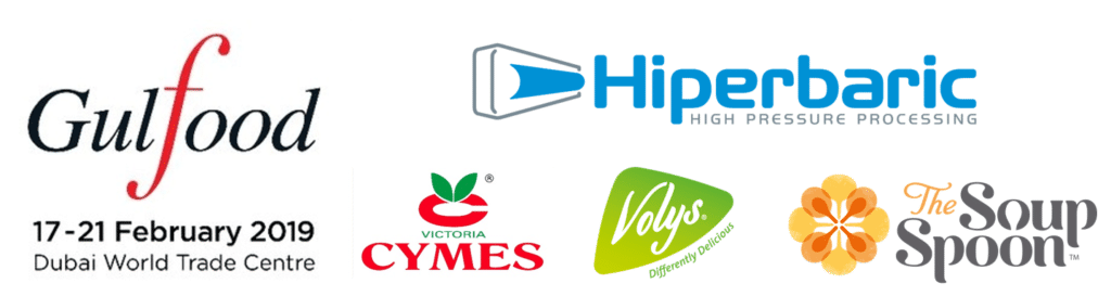 Clientes de la tecnología HPP en Gulfood 2019 Clientes de Hiperbaric en Gulfood 2019