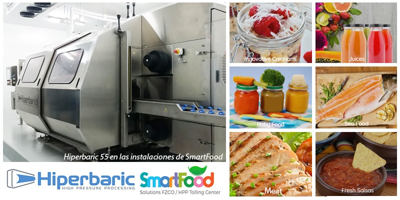 Hiperbaric 55 en las instalaciones de smartfood