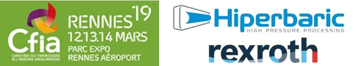 CFIA banner with Hiperbaric and Rexroth