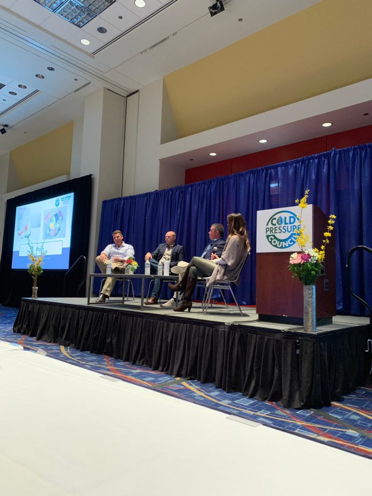 From left to right: Alistair McLachlan, CEO of Preshafruit, David Blanks, Director of Avolands, Kurt Penn, CEO of Good Foods Group, Joyce Longfield, VP Good Foods Group and CPC chairperson