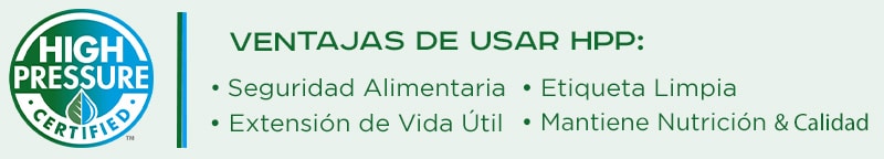 El Cold Pressure es el sello que certifica el uso de las HPP en alimentos