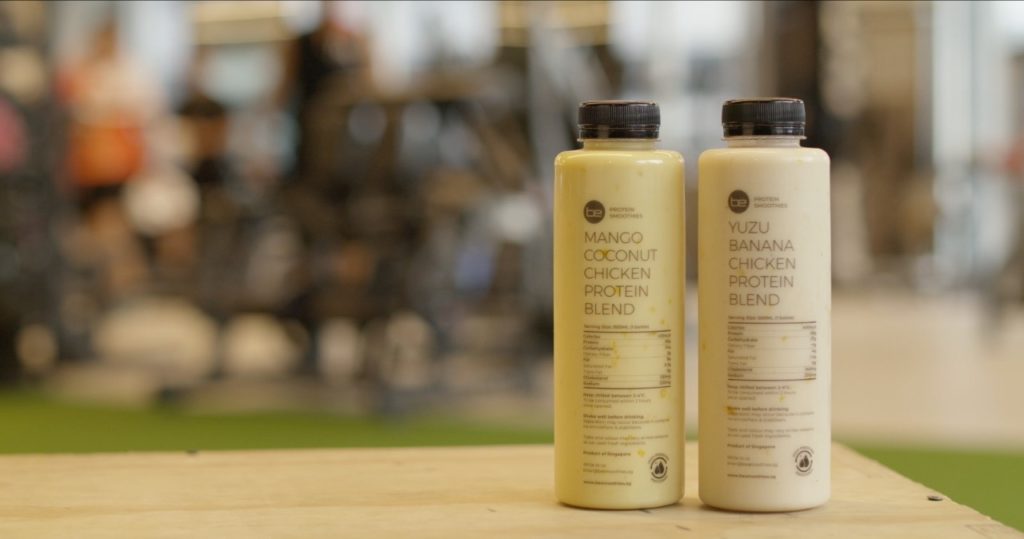 BE Protein Smoothies: Mango Coconut Chicken Protein Blend and Yuzu Banana Chicken Protein Blend BE Protein Smoothies: Mango Coconut Chicken Protein Blend and Yuzu Banana Chicken Protein Blend
