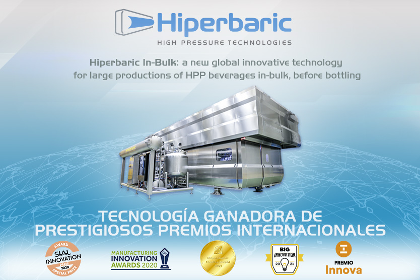 HPP InBulk: Tecnología ganadora de prestigiosos premios internacionales