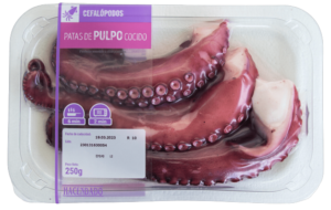 Commercial example of HPP pre-cooked octopus. Commercial example of HPP pre-cooked octopus.