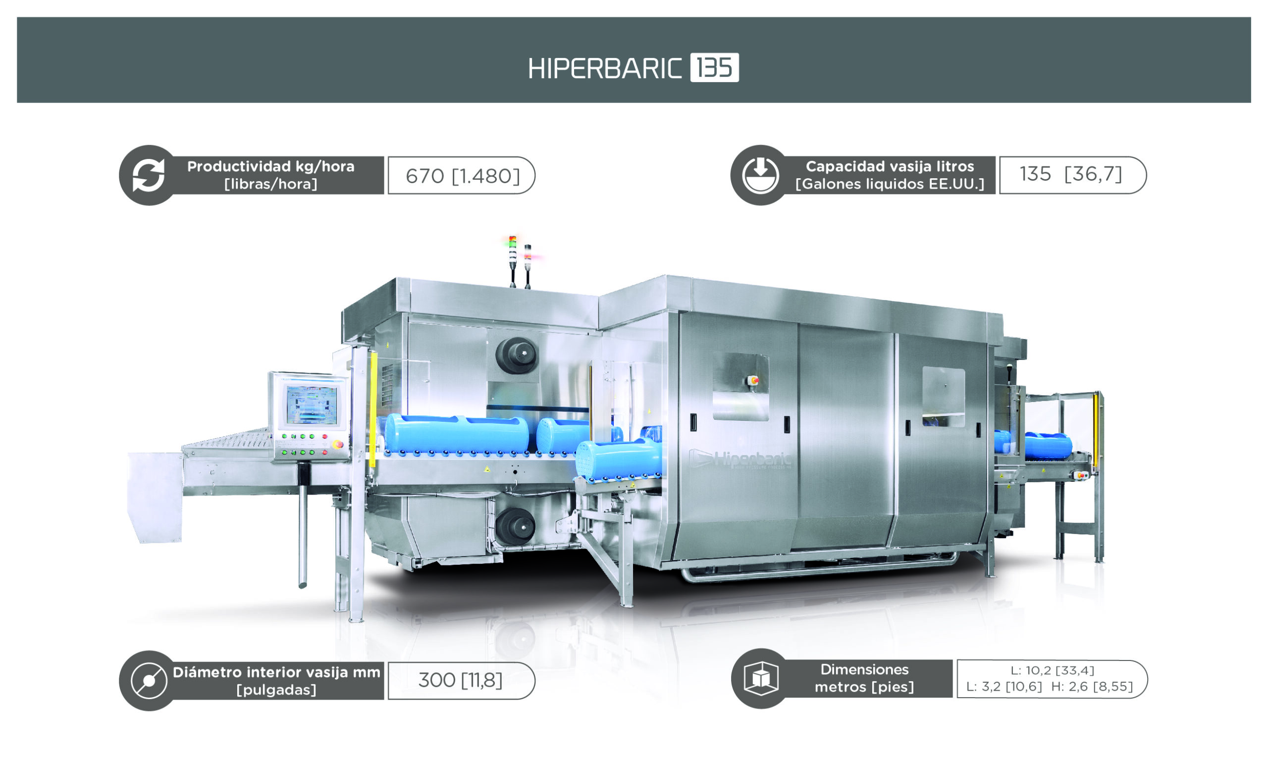 Hiperbaric-HPP InPack-135