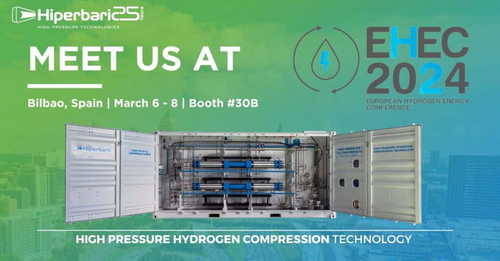 Hiperbaric returns to EHEC 2024, leading conference in the hydrogen ...